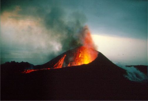 The eruption of Teneguía, Fuencaliente, 1971