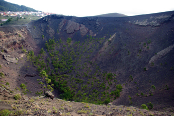 Crater of St Antony’s Volcano, Fuencaliente, La Palma, Canary Islands Crater of St Antony’s Volcano, Fuencaliente, La Palma, Canary Islands