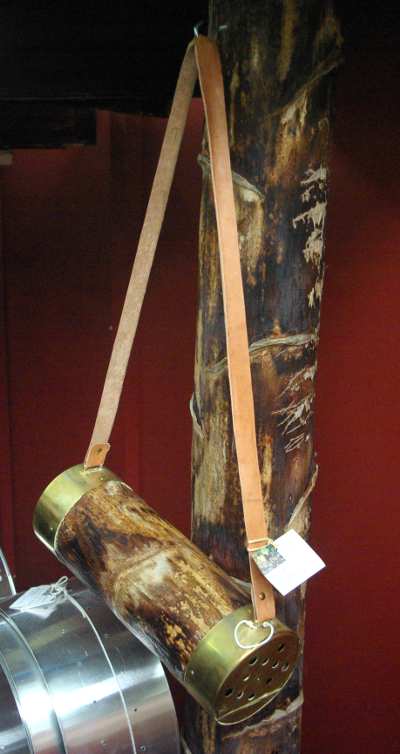 A traditional ferret holder A traditional ferret holder in Barlovento craft fair, La Palma island