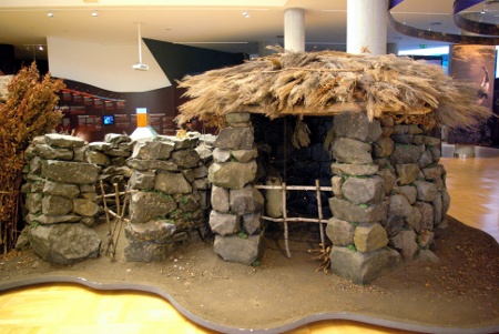 Prehispanic huts at the ethnographic museum, Los Llanos de Aridane, La Palma Prehispanic huts at the ethnographic museum, Los Llanos de Aridane, La Palma