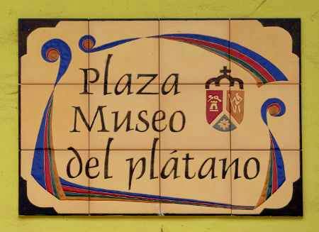Banana Museum sign Banana Museum sign, Tazacorte