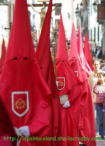 Traditional costumes copied by the KKK, Santa Cruz de la Palma Traditional costumes copied by the KKK, Santa Cruz de la Palma