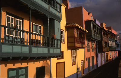 The famous balconies in Santa Cruz de la Palma The famous balconies in Santa Cruz de la Palma